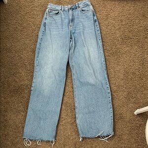 Garage Blue Straight Leg Jeans